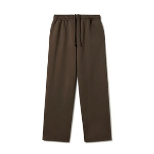 Pantalones Deportivos para Hombre, Color Marrón, Cintura Elástica Baja con Cordón, Tejido de Punto, 100% Algodón, Forro Polar para Invierno, Transpirables, Estilo Hip Hop - Product Image 1