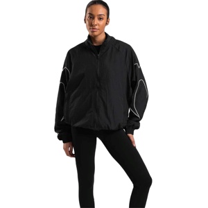 Chaqueta de entrenamiento sin costuras para mujer: cremallera completa, chaqueta de pista ajustada para correr y yoga, transpirable y ligera - Product Image 1