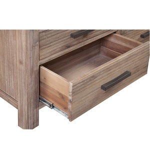 Cómoda de Madera Minimalista con 7 Cajones y Acero Inoxidable, Colección ATLAS, Proveedor de Madera de Acacia de Vietnam - Product Image 2