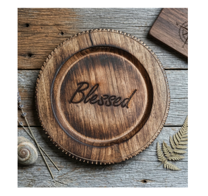 Placas cargadoras de madera de mango para decoración de mesa de comedor Placas de madera para servir de Candid Manufacturing Co India - Product Image 1