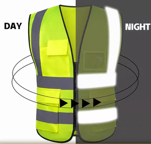 Gilet de sécurité industriel personnalisé en gros, fabricant OEM, fournisseur, polyester 120-160 GSM, fabrication en vrac sous marque privée - Product Image 3