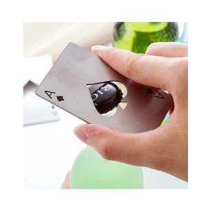 Stainless Steel Credit Card Bottle Opener Slim Poker Style Beer Soda <b>Bar</b> <b>Tool</b> for Wallet Pocket Carry - Product Image 1