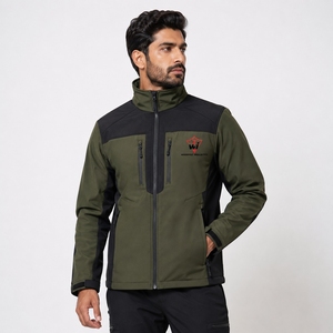 Vestes softshell pour hommes, légères, extensibles, résistantes aux intempéries, de qualité supérieure, pour la randonnée, en tissu extensible. - Product Image 4