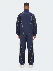 Conjunto Deportivo de Dos Piezas para Hombre, Chaqueta Cortavientos y Pantalón, 100% Nailon, Ligero, Holgado, con Cremallera Completa, para Verano - Product Image 2
