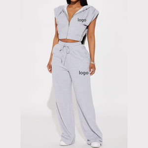 Ensemble de survêtement en coton teint sur mesure pour femmes, idéal pour le yoga et la gym – Vente en gros, Fournisseur direct d'usine OEM - Product Image 5