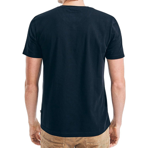 Brand New <b>100</b>% Cotton V-neck T-<b>shirt</b> High Quality Blank Casual Knitted Men Long-sleeved Solid Color Breathable with Oem - Product Image 2