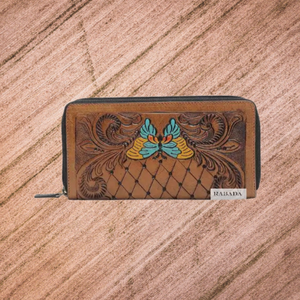 Portefeuille en cuir véritable Western 100% de super qualité avec fabricant et grossiste de travaux de sculpture à la main - Product Image 1