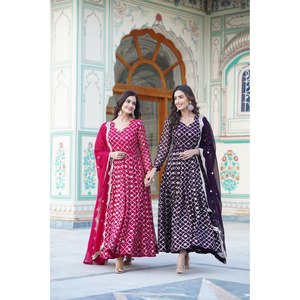 Rich Sequins and Embroidered Cut Work Evening Gown for Party Wear - Product Image 3