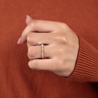 Cincin Tunangan Berlian Potongan Brilian Emas Padat 10K Kualitas Premium Harga Grosir Warna G Alami Bersertifikat GIA Klasik