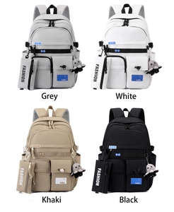 Sac à dos de sport léger et imperméable OEM ODM avec fermeture éclair, coloré, pour étudiants, design MINIMULL, unisexe - Product Image 5