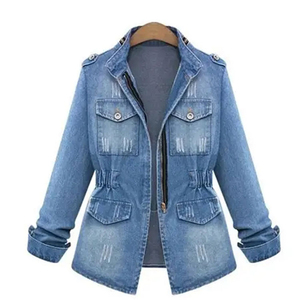 Nouvelle veste en jean pour homme, style décontracté chic, légère, à manches longues, pour le printemps et l'automne, style motard, haut de gamme - Product Image 1