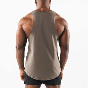 Débardeur en coton ajusté pour homme, coupe profonde, haute élasticité, idéal pour la musculation, les athlètes professionnels et le quotidien - Product Image 2