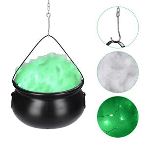 Caldero de Bruja de Halloween Tamaño Grande con Soporte y Luces Festivas para Decoración - Product Image 5