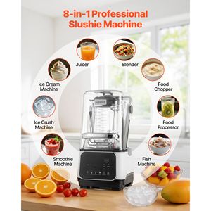 Robot da Cucina Professionale 2200W 26000RPM con Frullatore da 68 oz, Funzione Auto-Pulente, Regolazione Velocità e Protezione, Spina UK - Product Image 3