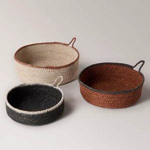 Handmade Braided Seagrass <b>Tray</b> Set <b>Round</b> Nesting Basket Handmade Sustainable <b>Table</b> Organizer Wholesale Bulk Supplier Home Decor - Product Image 1