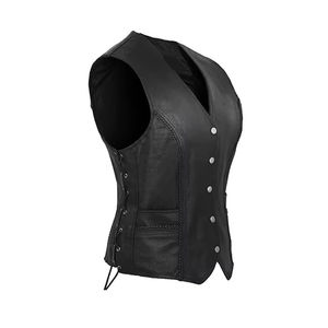 Chaleco de Cuero para Motociclistas, Fabricación en Fábrica, Servicio OEM, Precio Económico, Venta al por Mayor - Product Image 2