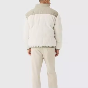 Blouson Bomber d'Hiver en Toile pour Homme, Personnalisable avec Logo, Blocs de Couleurs, Col à Capuche, Style Urbain, Imperméable et Coupe-Vent – Vente en Gros - Product Image 6