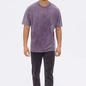 Camiseta Oversize de Calidad con Lavado Ácido para Hombre, 100% Algodón, Tejido Grueso y Suave, Hombro Caído, Largo Extendido, Ecológica - Product Image 2