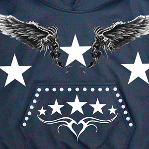 Hoodie tendance avec impression sérigraphique en strass pour homme, coupe ample, tissu 100% coton, style streetwear décontracté, unisexe - Product Image 6