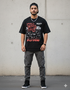 Camisetas de algodón 100% de alto gramaje con corte holgado, MOQ bajo, corte perfecto, el mejor material, logotipo serigrafiado, corte y confección. - Product Image 4