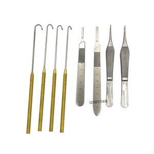 Kit d'opération d'ovariectomie et d'épilation pour animaux, comprenant Ciseaux d'opération pour ligature ovarienne, Pinces, Pince à serviette, Ensemble d'instruments Spay Snook de Grip Surgical - Product Image 3