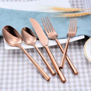 Best Customized Luxury <b>Mirror</b> Flatware Set Gold Handle <b>Small</b> Stainless Steel Silverware Tea Spoon Cutlery Weddings Coffee Knife - Product Image 6