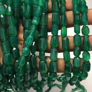 Perles de pierre d'onyx vert naturel facettées de 6 mm, 8 mm, 10 mm, qualité AAA, en vrac, pour la fabrication de bijoux 2026 - Product Image 3