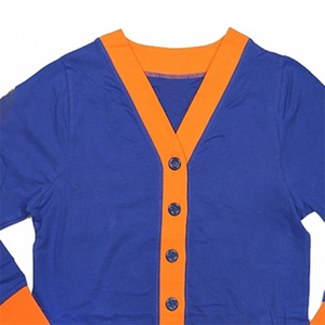 Elegant Greek Life Sorority Design Women's Custom V Neck <b>Cardigan</b> Sweater Front Winter Casual Knit Regular Sleeves Wool/Cashmere - Product Image 3