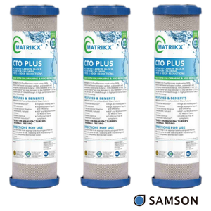 Filtre de réduction de chlore de 2e étape pour eau du robinet, bloc de charbon 1 micron, durable et anti-fuite - Product Image 1