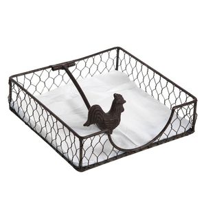 Cesta de Servilletas de Hierro para Cocina Contemporánea, para Decoración Moderna de Mesa, con Acabado Metálico - Product Image 5