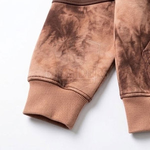 Men Acid Wash Tracksuit Full <b>Zip</b> <b>Hooded</b> Jacket Matching Jogger Set Casual Streetwear Two Piece Cotton Blend Clothing - Product Image 4