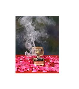 Quemador de Incienso de Aluminio Brillante de ATS Metals, Duradero con Acabado Luminoso para Arreglos Interiores de Lujo, Incienso Indio - Product Image 1