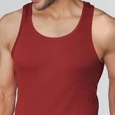 เสื้อกล้ามผู้ชายผ้าฝ้ายสีพื้น คอกลม ระบายอากาศได้ดี ผ้าเจอร์ซีย์ ขายส่งจากอินเดีย - Product Image 3