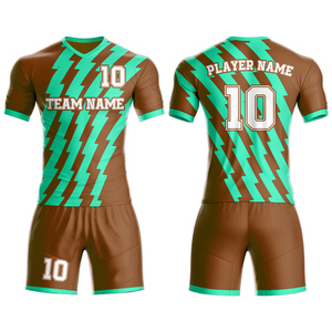 Uniformes de Fútbol Personalizados Unisex para Entrenamiento, Conjunto de Uniforme de Fútbol de Secado Rápido, Venta al Por Mayor, 100% Poliéster Transpirable Antibacterial - Product Image 2