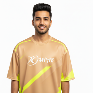 Camiseta Sublimada Oversize de Moda Urbana para Hombre, Corte Regular Informal, Poliéster/Algodón, Transpirable y de Secado Rápido - Product Image 1