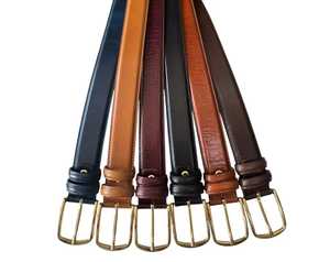 Cinturón de Cuero Hecho a Mano, Marrón con Patrón Repujado, Hebilla de Latón, Artesanía Duradera, Estilo Clásico Informal, por World Craft Impex - Product Image 1
