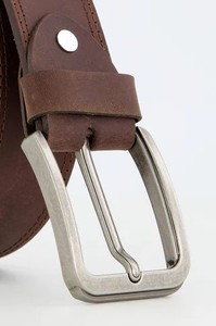 Ceintures de luxe formelles personnalisées de haute qualité pour hommes en cuir véritable avec boucle ardillon en alliage, logo OEM personnalisé, couleur sur mesure - Product Image 2