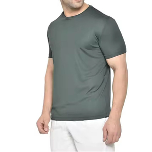 T-shirts Homme Oversize en Gros, Impression Logo Personnalisé, Coton Uni, Manches Courtes, T-shirts Vierge Grande Taille pour Homme - Product Image 2