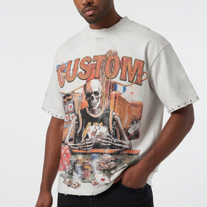 Camiseta Formal de Algodón Tejido Extra Grande Personalizada para Hombre, con Estampado Serigrafiado, Diseño Sólido, Manga Corta, Transpirable, Ecológica, OEM - Product Image 6