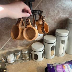 Best Quality Wooden <b>Measuring</b> Cups and Spoons Set Eco Friendly Kitchen <b>Tool</b> for Baking Cooking and Ingredient Available For Sale - Product Image 1