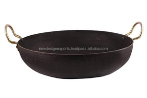 Traditional Iron Kadai (Black, Medium Size, 10 Inch Diameter) - Product Image 4