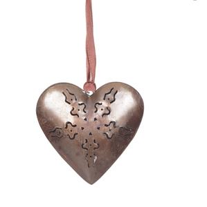 Adorno Navideño Colgante Moderno con Cuentas, Resistente al Agua, Directo de Fábrica, para Uso en Interiores/Exteriores, Diseño de Doble Corazón - Product Image 2