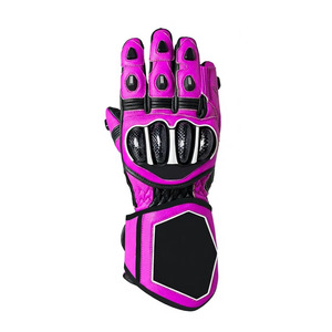 Unisex Custom Leather Full <b>Finger</b> Gloves Motocross Racing Cycling Men's <b>Bike</b> Downhill Off-Road Sports Gym Protection Touch - Product Image 4