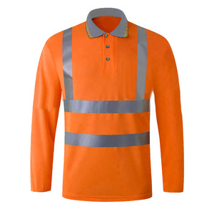 Wholesale Unisex Long Sleeve <b>Flame</b> Resistant Breathable Reflective Hi Visibility Workwear Cycling Green Safety <b>Shirts</b> Logo - Product Image 4