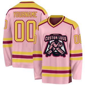 Nouveau maillot de hockey sur glace facilement lavable, prix de gros et abordable - Personnalisable, 100% polyester, qualité supérieure, livraison rapide - Product Image 4