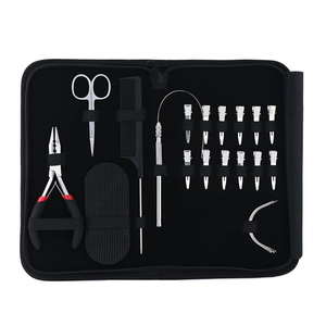 Kit Completo de Estilismo para Extensiones de Cabello de Acero Inoxidable Ecológico Kaamir Instruments, Microperlas, Alicates, Cortador, Tijeras - Product Image 5
