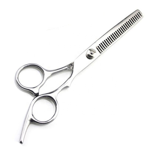 Ciseaux à cheveux professionnels pour coiffeur, lame droite de 6 pouces, manche en acier inoxydable, ciseaux à effiler les cheveux - Product Image 2