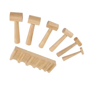 Bloc de façonnage en bois pour bombage et cintrage, profil en U, et 6 marteaux pour la fabrication de bijoux - Product Image 2