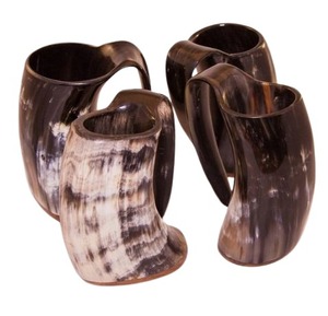 Mug en corne de buffle naturel, fait main, de haute qualité, écologique, style viking, rustique, grande capacité, idéal pour la bière, cadeau - Product Image 5
