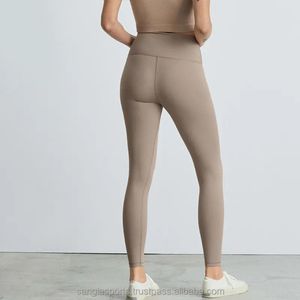 Leggings Omega pour femmes, taille haute, sans couture, pantalon de yoga extensible, vêtements de sport OEM - Product Image 4